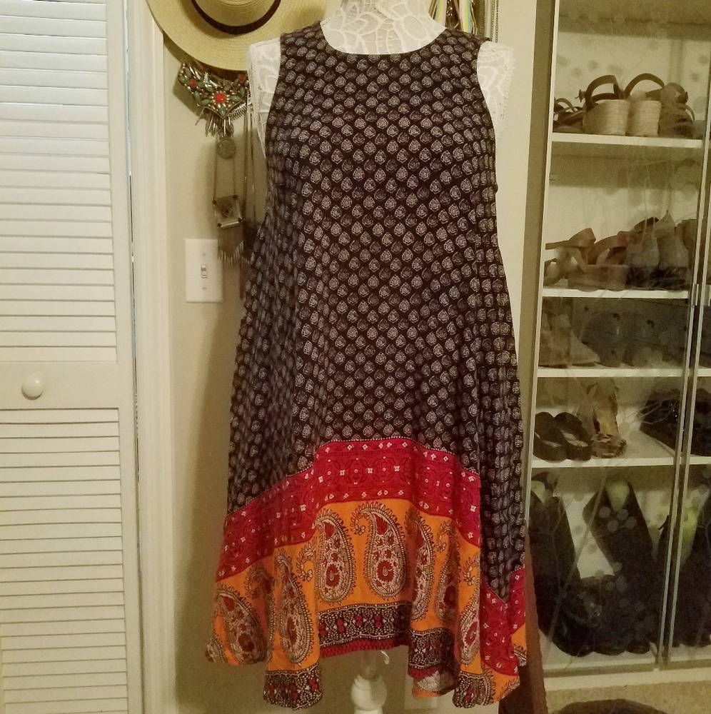 Beach Lunch Lounge Boho dress sz M